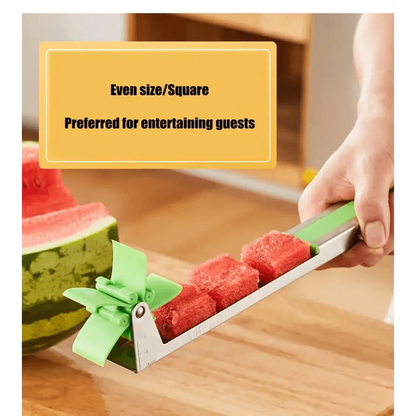 New Incredible Watermelon Cutter Multi Melon Knife Slicer Cutting Machine Stainless Steel Windmill Fruit Household Artifact Kitchen Tool