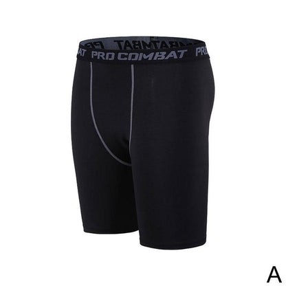 New Male Fitness Quick-Drying Tight Shorts Elastic Compression Leggings Training Pants Men Running Shorts Comfort Black Gray Mens Running Compression Pants Workout Cool Quick Dry Sports Shorts for Running Athletic Underwear