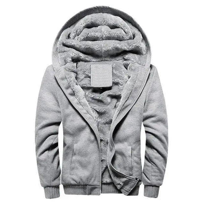 New Men Hoodies Winter Thick Warm Fleece Men Hoodies Coat Sportwear Male Streetwear Men Winter Warm Fleece Sweater Jacket Thick Padded Coat Hoodie