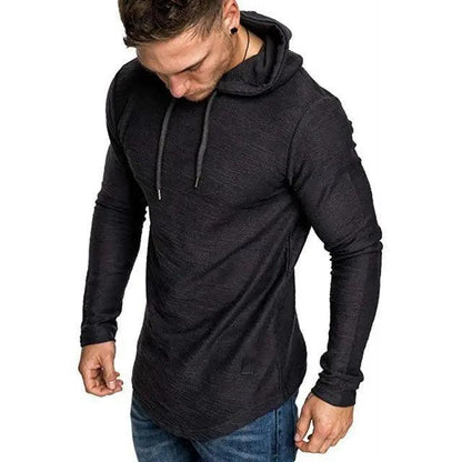 New Men's Solid Color Sweatshirt Fashion Men's Hoodie Epic Spring And Autumn Winter Long Sleeve Sports Hooded Sweatshirt for Running Fishing Hiking Hoodie For Men