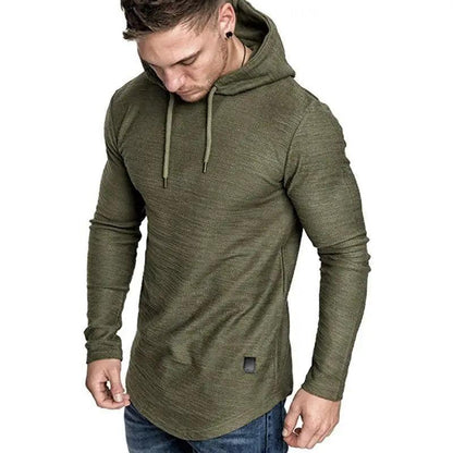 New Men's Solid Color Sweatshirt Fashion Men's Hoodie Epic Spring And Autumn Winter Long Sleeve Sports Hooded Sweatshirt for Running Fishing Hiking Hoodie For Men