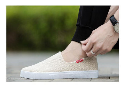 New Mens Womens Casual Flat Canvas Shoes Lightweight Elegant Shoes Men Casual Walking Sneakers Comfortable Modern White Soft Sneakers
