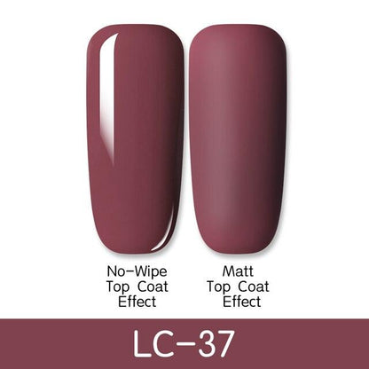 New Modern Fashion Colorful Matte Effect UV Gel Nail Polish Permanent Nail Painting Gel Luxury Matt Style For Women and Girls