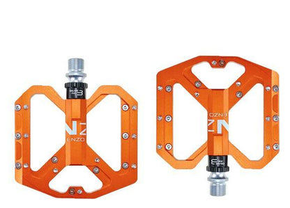 New Mountain Non-Slip Bike Pedals Platform Bicycle Flat Alloy Pedals 9/16 3 Bearings For Road Bikes Mountain Bike Pedals Flat Bicycle Pedals 9/16 Lightweight Road Bike Pedals Carbon Fiber Sealed Bearing Flat Pedals