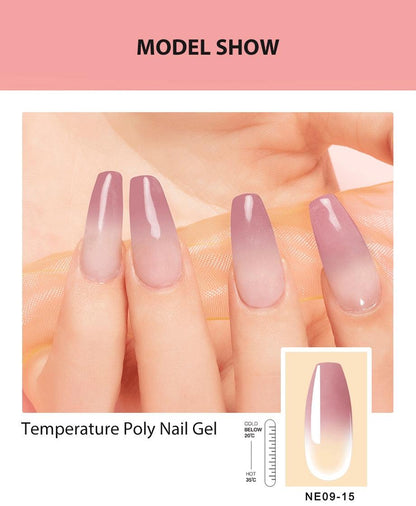 New Poly Nail Polish Gel Extension Glitter Gel Nails Manicure Design UV Reflective Diamond Shine