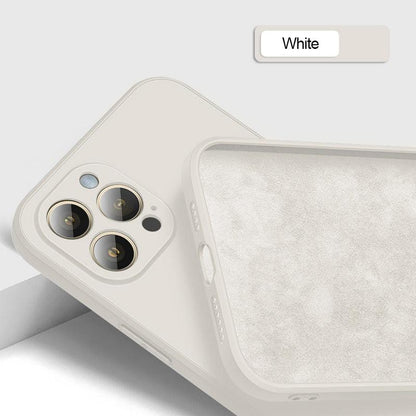 New Soft Silicone Square Phone Case For iPhone 14 13 Pro Max  Back Cover Full Body Protection Cover 13 Pro Shockproof Protective Case