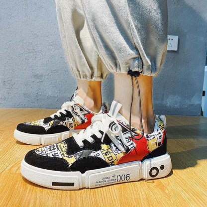 New Sports Mens Flats Sneakers Modern Design Man Running Shoes Mixed Colors Fashion Sports Black Popular Style Running Casual Walking Sneakers