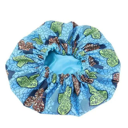 New Stunning Extra Large Satin Lined Bonnet Women Big Size Beauty Print Satin Silk Bonnet Sleep Night Cap Head Cover Bonnet Hat