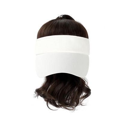 Ponytail Extension Cap hair Synthetic Wig Curly Wavy Wigs with Visor Hat hair Wigs for Women Hat Baseball Wigs For Black Women Cosplay Wigs For Women