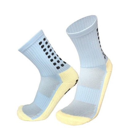 Unisex Cycling Socks Football Socks Round Silicone Suction Cup Grip Anti Slip Soccer Socks Sports Baseball Rugby Socks For Men And Women