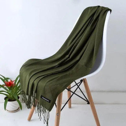 New Stylish Winter Scarf For Ladies Shawls And Wraps Neck Scarves Women Female Stoles Casual Wear Pashmina Scarf and Shawl Soft Women Pashminas