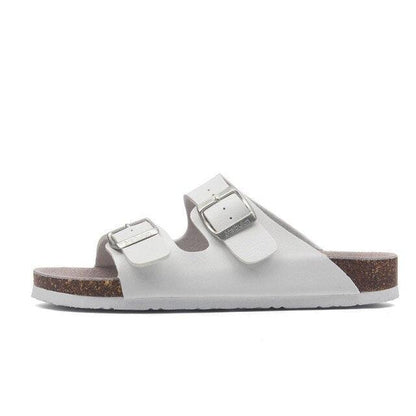 New Summer Beach Slippers Casual Double Buckle Non-slip Clogs Slides Women Slip On Flip Flop Women's Comfort Slides Double Buckle Adjustable EVA Flat Sandals