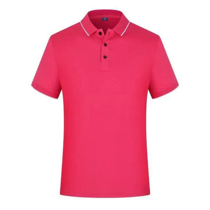 New Summer High-End Modern Custom Breathable Polo Shirt For Men And Women Cool Printing Casual Business Style Top Simple Solid Color Unique Polo Shirts for Men Women Unisex Summer Polo Shirts