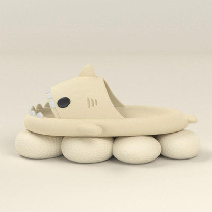 New Summer Slippers Lovely Shark Shape Slides Outdoor Women Shoes Kids Children Flip Flops Lightweight Open Toe Beach Pool Slides Sandals Shark Shower Slipper Toddler Non-Slip Summer Slippers Water Shoes