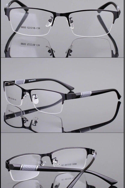 Lightweight Alloy Semi-Rimless Reading Glasses For  Men And Women With Quality Half Frame  Men Reading Glasses  For Men New Retro Eyewear