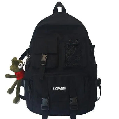 New Trendy Nylon Backpack For Women, Girls And Boy Stylish Travel Mesh, Student College School Bag, Cool Laptop Backpack For Women And Men