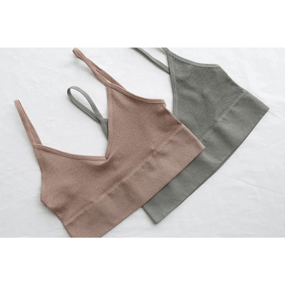New Trendy Open Back Bra Seamless Brassiere, Comfortable Top Women Wire free Low Back Underwear No Pad Unlined Backless Bra