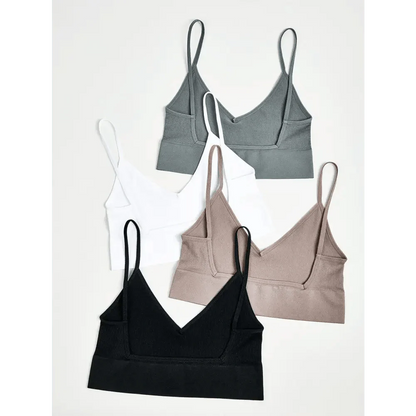 New Trendy Open Back Bra Seamless Brassiere, Comfortable Top Women Wire free Low Back Underwear No Pad Unlined Backless Bra