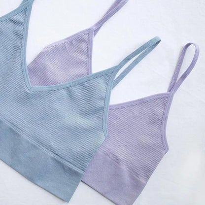 New Trendy Open Back Bra Seamless Brassiere, Comfortable Top Women Wire free Low Back Underwear No Pad Unlined Backless Bra