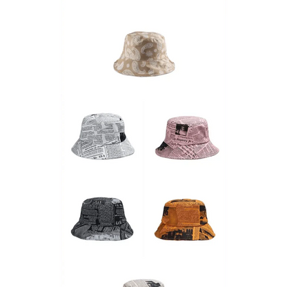 New Trendy Summer Bucket Hats For Women Men's Panama Hat Double-sided Panama Sun Fishing Hat Fisherman Cap for Boys/Girls