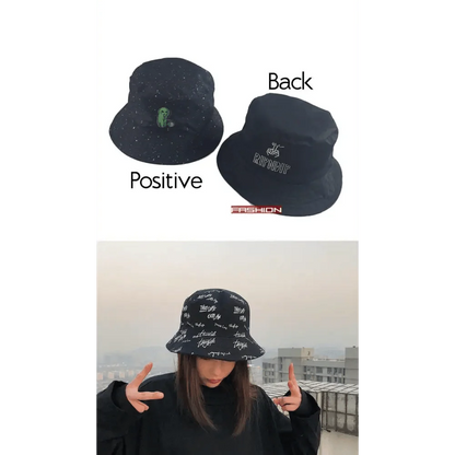 New Trendy Summer Bucket Hats For Women Men's Panama Hat Double-sided Panama Sun Fishing Hat Fisherman Cap for Boys/Girls