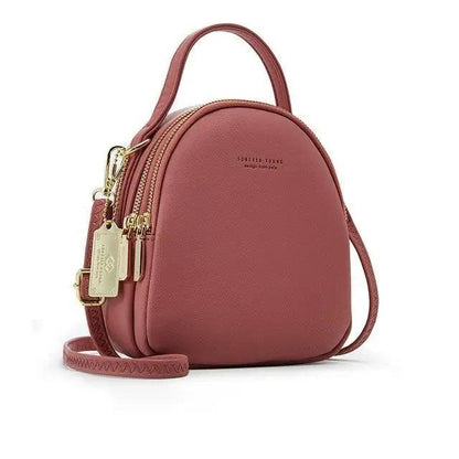 New Versatile Big Capacity 3 Layer Women Backpack Fashionable Small Backpack For Ladies Soft Leather Shoulder Crossbody bag for Female