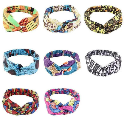 New Vintage African Print Stretch Bandana Head Wrap Long Scarf satin Floral Women Party Turban Headwear Cap Hair Accessories