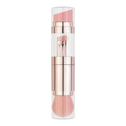 New Vintage Style 4 In 1 Makeup Brushes For Foundation, Eyebrow Shadow, Eyeliner Blush Powder, Brush Cosmetic And Concealer Professional Makeup Brush