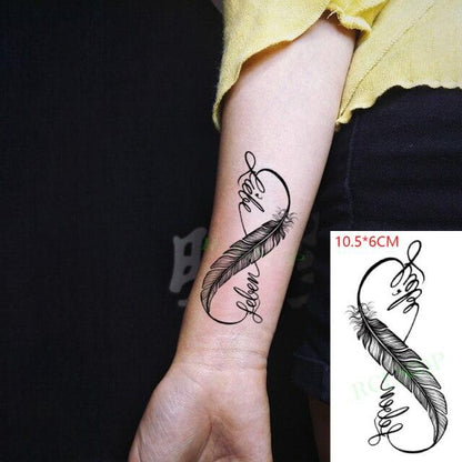 New Waterproof Temporary Sticker Tattoo Flame Heart Star Element Body Art Cute Small Tattoos For Kids Womens