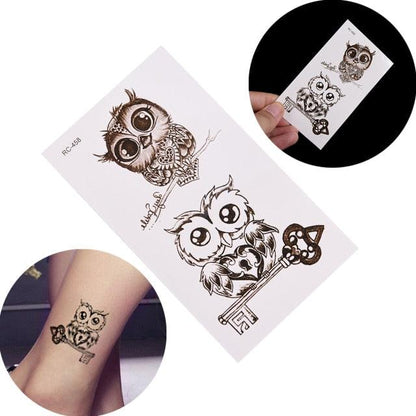New Waterproof Temporary Wolf Sticker Tattoo Mens Modern Tattoo Realistic Design