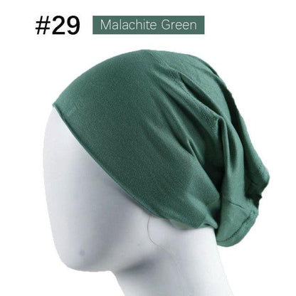 New Winter Autumn Soft Solid Color Inner Hijab  Cap Lightweight Muslim Turban Elegant Hijab Caps Hat Islam Under Scarf  Undercap Bonnet Color Soft Jersey Stretch Hijab's Tube Cap Hat Hijab Bonnet Muslim Women Scarf Turbans Head For Women