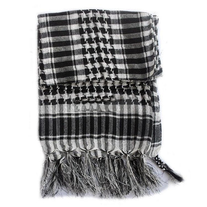 New Winter Women Men Windproof Warmer Military Scarf Muslim Hijab Unisex Scarves Tassel Desert Arab Keffiyeh Shawl  Scarf Military Shemagh Tactical Desert Keffiyeh Head Neck Scarf Arab Wrap with Tassel