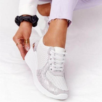 New Women Casual Shoes Height Increasing Sport Elegant Shoes Air Cushion Comfortable Sneakers Women's Vulcanize Shoes Sports Breathable Sneakers