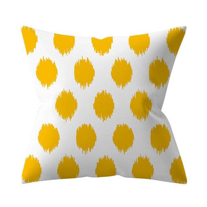 New Yellow Cushion Cases Modern Fashion Abstract Art Decorative Modern Pillow Covers Beautiful Pattern Square Pillow Case Sofa Car Couch Decorative Cover For Pillows 45x45CM