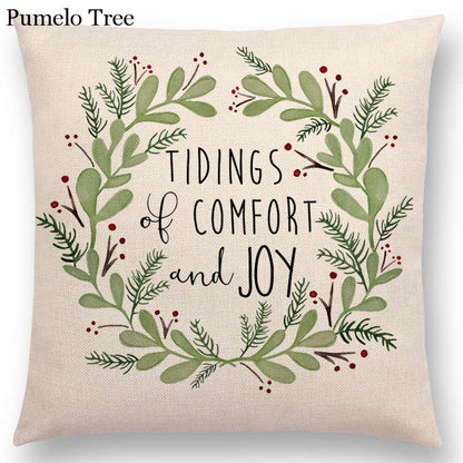 Newest Floral Quotes Decorative Pillow Covers Fresh Flowers Garland Inspirational Words Decorative Cotton Linen Throw Pillow Cushion Covers And Gifts For Women Daughter Mum Best Friend Birthday Home Decorations