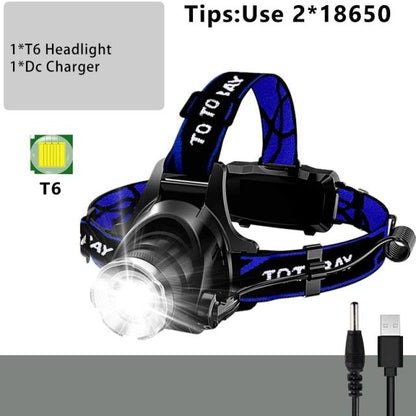 Newest  Waterproof XHP199 16-Core Super Bright Powerful Lantern Headlamp XHP110 LED USB  Flashlight XHP50 Headlight Rechargeable 18650 Zoom Torch Light