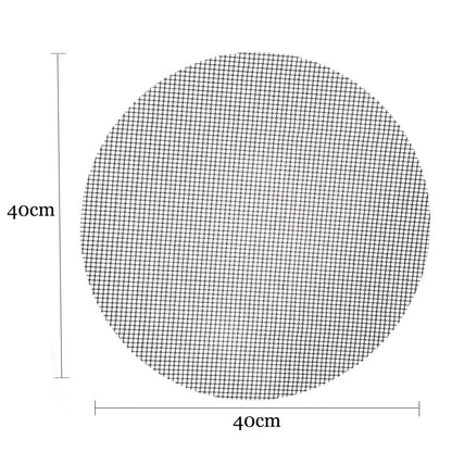 Non-Stick Frying Pan Pad Round Liner Sheet Barbecue Grill Mat Tools For Microwave Oven Outdoor BBQ Accessories  Multifunctional Food Grade Non-Stick Reusable Grill Mat for Gas Grill for Charcoal Grill BBQ Things