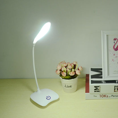Office Desk LED Table Lamp USB Rechargeable Battery Bright Lamp Eye Care Mini Flex Room Desk Children's Lamp Bedroom Nightstand Decorative Table Lamp Cute Study Lamps for Bedroom Décor