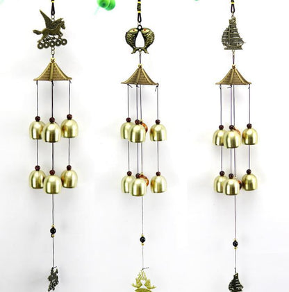 Outdoor Wind Chimes Yard Antique Superb Garden Copper Bells Wind-chimes Wall Hanging Decorations Best Metal Musical Wind Chime Home Decoration Amazing Addition To  Patio Porch Garden Backyard