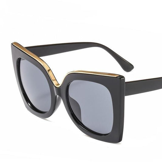 Oversized Sunglasses For Women New Attractive Fashionable & Square Shape Sun Glasses In Vintage Style For Ladies Eyewear Thick Frame Square Sunglasses for Men Women Retro Sun Glasses UV400 Protection Fashion Trendy Style