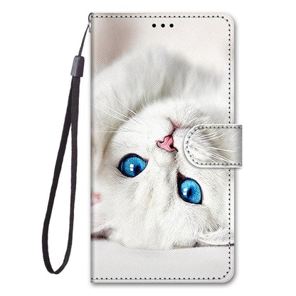 Painted Leather Flip Phone Case For Xiaomi Redmi 8 9 9A 9C 9T Redmi 10 Lion Cat Butterfly Wallet Card Holder Stand Book Cover Colorful PU Leather Wallet Flip Cover Shockproof Card Slots Holder Side Pocket Magnetic Closure Stylish Case
