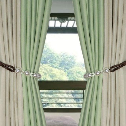 Pearl Curtain Tieback Bling Pearl Bandage Accessories Curtains Holder Buckle Tie Rope Home Decorative Curtain Tieback Decorative Drapery Holdbacks Rope Holder For Home Office 53cm