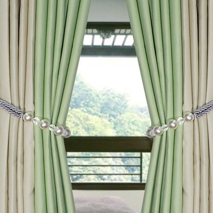 Pearl Curtain Tieback Bling Pearl Bandage Accessories Curtains Holder Buckle Tie Rope Home Decorative Curtain Tieback Decorative Drapery Holdbacks Rope Holder For Home Office 53cm