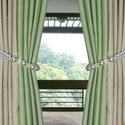 Pearl Curtain Tieback Bling Pearl Bandage Accessories Curtains Holder Buckle Tie Rope Home Decorative Curtain Tieback Decorative Drapery Holdbacks Rope Holder For Home Office 53cm