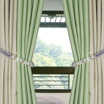 Pearl Curtain Tieback Bling Pearl Bandage Accessories Curtains Holder Buckle Tie Rope Home Decorative Curtain Tieback Decorative Drapery Holdbacks Rope Holder For Home Office 53cm
