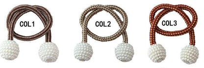 Pearl Magnetic Curtain Clip Curtain Holder Tieback Buckle Clips Hanging Ball Buckle Tie Back Curtain Accessories Home Decor  Decorative Curtain Holdbacks Crystal Tie Backs For Curtains Curtain Holders For Window Draperies