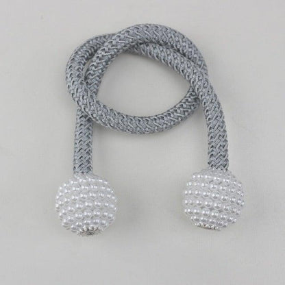 Pearl Magnetic Curtain Clip Curtain Holder Tieback Buckle Clips Hanging Ball Buckle Tie Back Curtain Accessories Home Decor  Decorative Curtain Holdbacks Crystal Tie Backs For Curtains Curtain Holders For Window Draperies