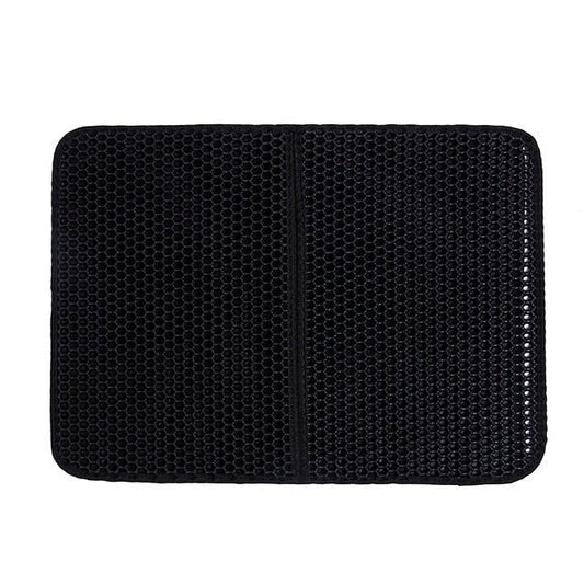 Pet Cat Litter Mat Waterproof Double Layer Cat Litter Trapping Pet Litter Box Mat Clean Pad Products For Cats Accessories Cat Litter Mat Trapping for Litter Box No-Toxic & Super Size  Urine & Waterproof Honeycomb Double Layer Anti Tracking Mats