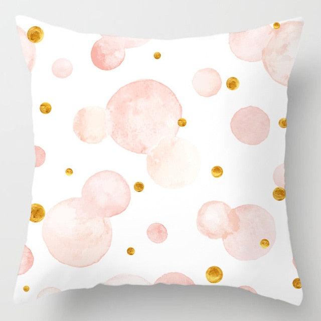 Pink Feather Pillowcase Decorative Sofa Cushion Case Bed Pillow Cover Soft Decorative Square Throw Pillow Cover Cushion Covers Pillow Case Home Decor Decorations for Sofa Couch Bed Chair Home Decor Car Cushion Cover Cute Pillow Case 45X45CM