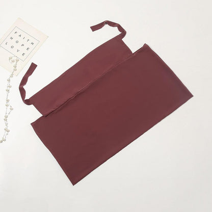 Plain Colorful Soft Lightweight Chiffon Elegant Hijab Scarf With Bandage Non-Slip Chiffon Echarpe Elegant Breathable Islam Long Hijabs Headband Fashion Turban Headwrap For Women
